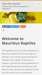 Mobile Screenshot of mauritius-reptiles.com